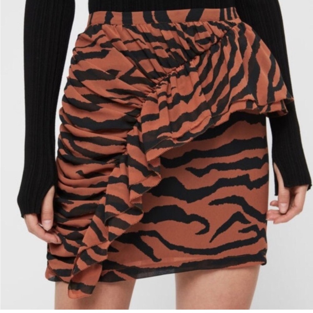All Saints Skirts All Saints Nia Zephyr Mini Skirt Zebra